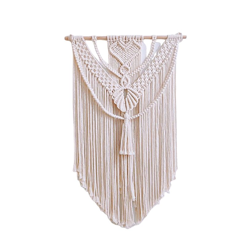 BLWOENS - Telar de Macramé 50CM×80CM - Blanco