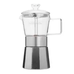 VITREX - Cafetera Italiana 6 Tazas Crystal 240 ml