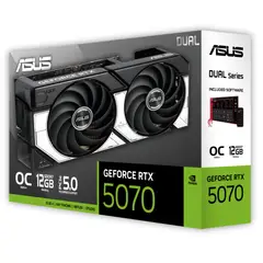 ASUS - Tarjeta de Video RTX 5070 12GB OC Edition Dual PCIE 5.0