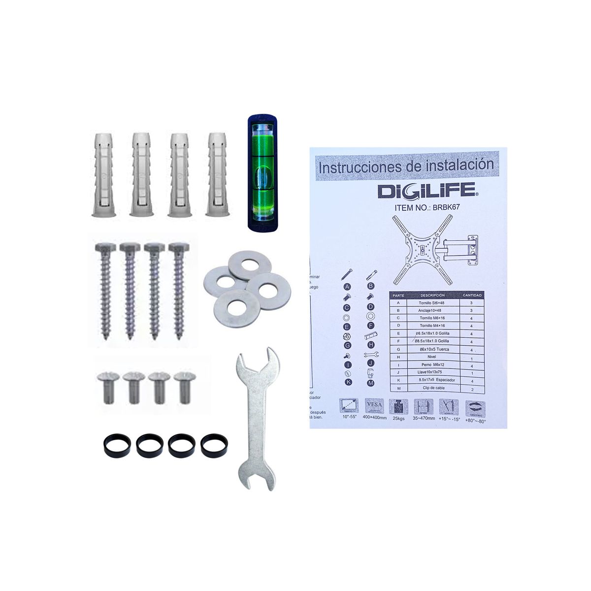 Digilife - Soporte Para Tv Led Articulado 10 A 55