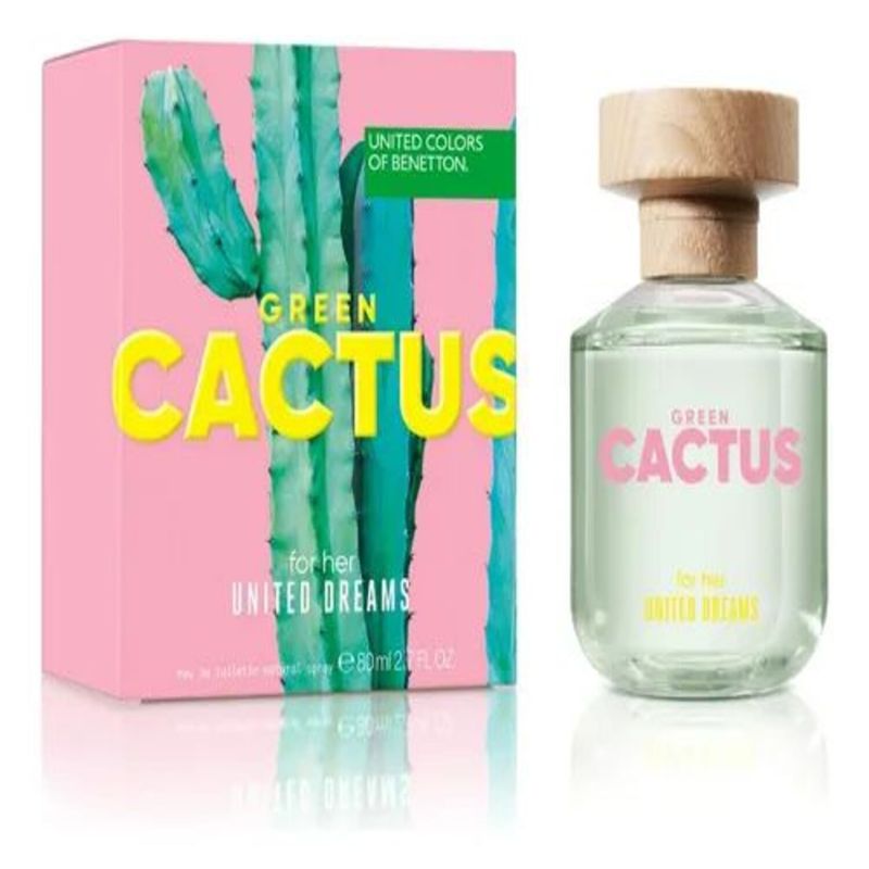 BENETTON - BENETTON GREEN CACTUS FOR HER EDT 80ML