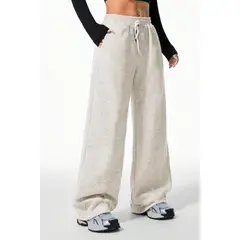 AGW - Pantalón Buzo Algodón Palazzo Elasticados Wide Leg - Oversize