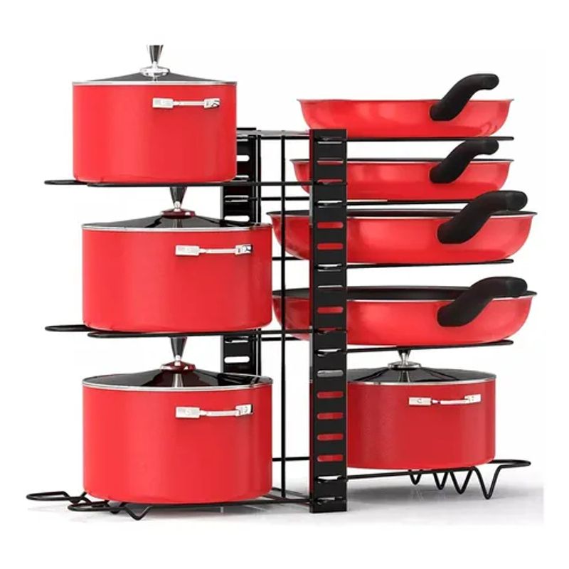 GENERICO - Estante Organizador Para Ollas Y Sartenes Ajustable Cocina
