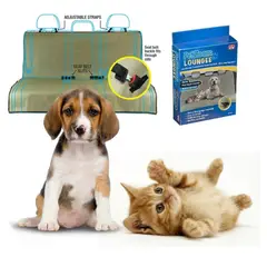 MOVI - FUNDA DOBLE CUBRE ASIENTO TRASERO DE AUTO PARA MASCOTAS