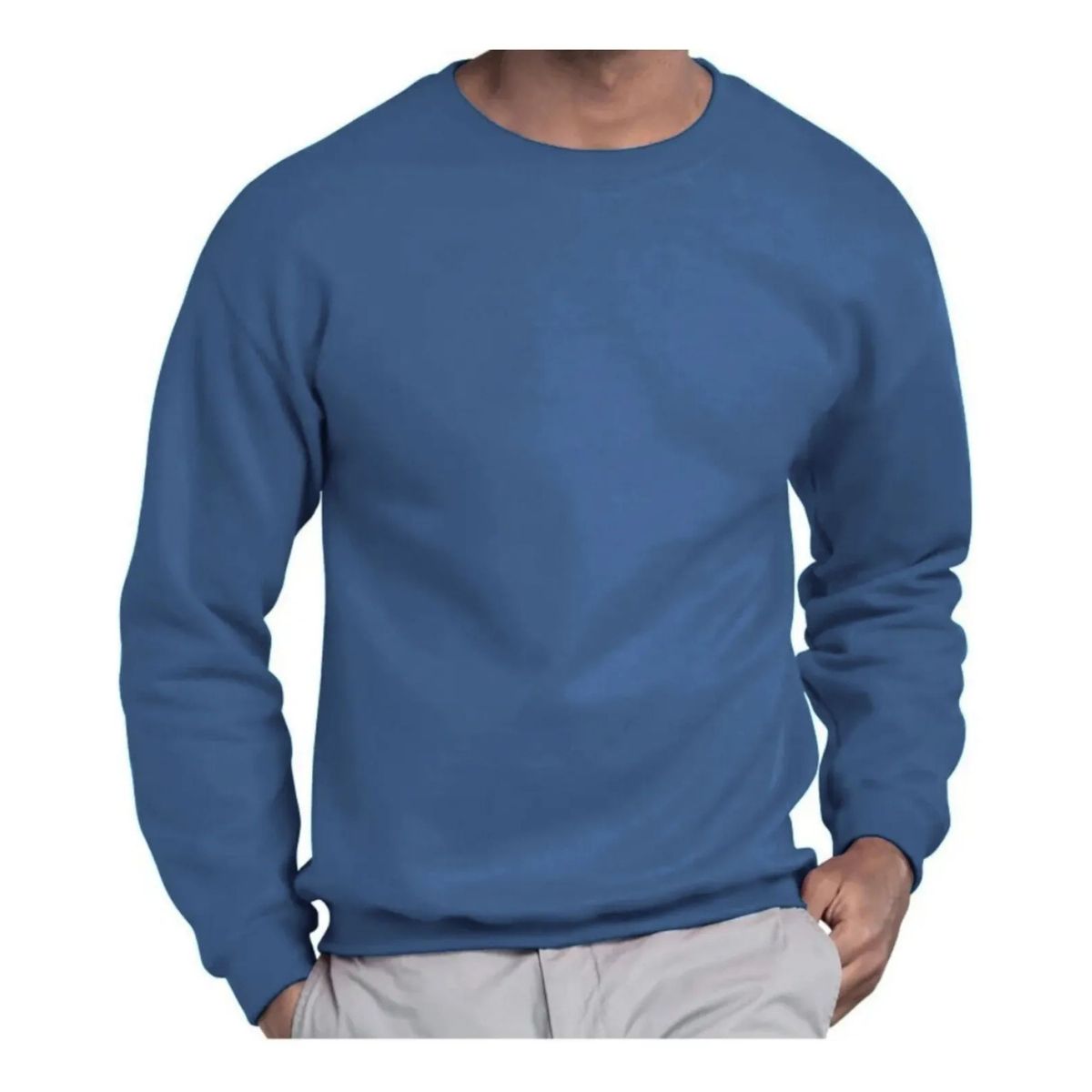 LOOK SHOP - Poleron Cuello Polo Invierno Forro Polar Unisex. 436