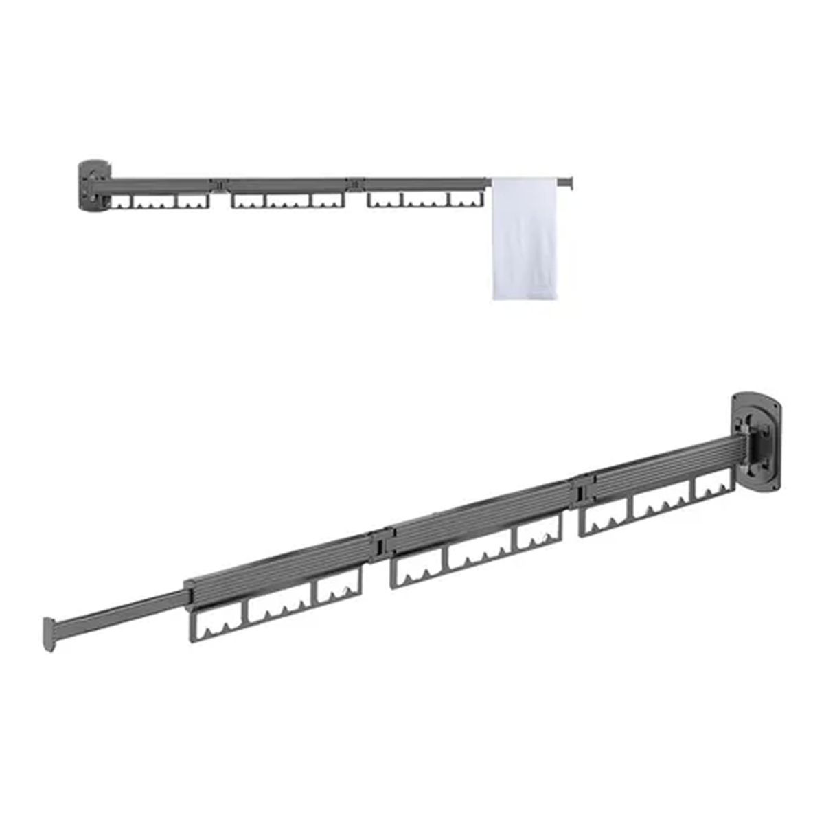 ESHOPANGIE - Tendedero Plegable Colgadores De Ropa Ajustable