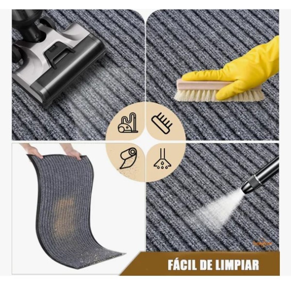 ESHOPANGIE - Alfombra Tapete Limpiapiés Para Entrada Exterior 60x40cm