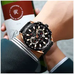 GENERICO - Reloj Cronógrafo Deportivo para Hombre Acero Inoxidable Movimiento