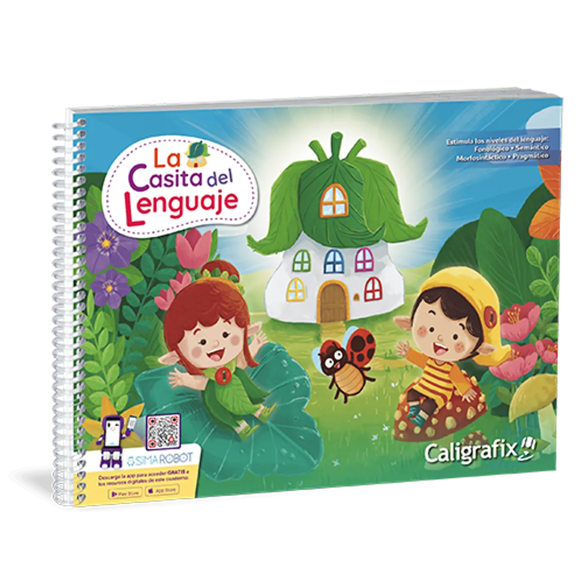 CALIGRAFIX - Caligrafix La Casita del Lenguaje Nivel Medio Mayor edicion actualizada