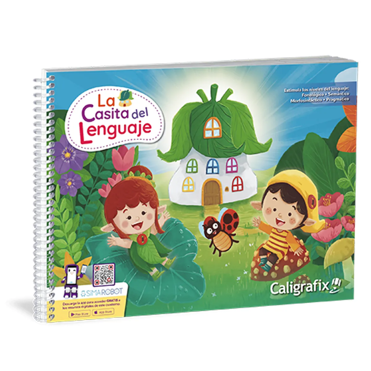 CALIGRAFIX - Caligrafix La Casita del Lenguaje Nivel Medio Mayor edicion actualizada