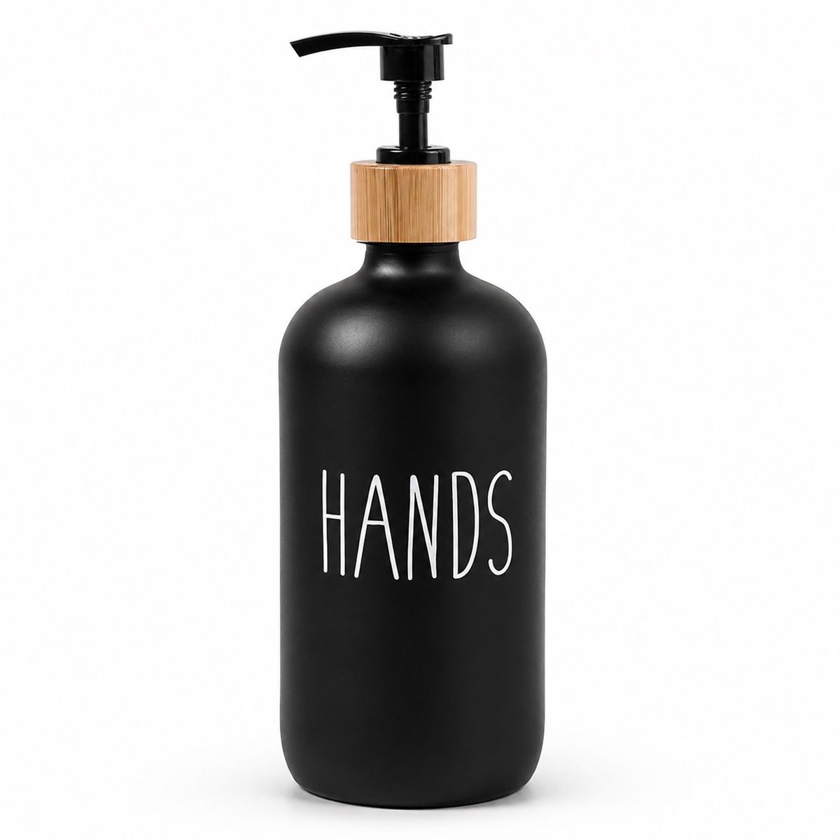 HOMESTAR - Dispensador de jabón hands 500 ml negro