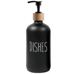 HOMESTAR - Dispensadores de Jabón Estilo Nórdico 500ml - DISHES Negro