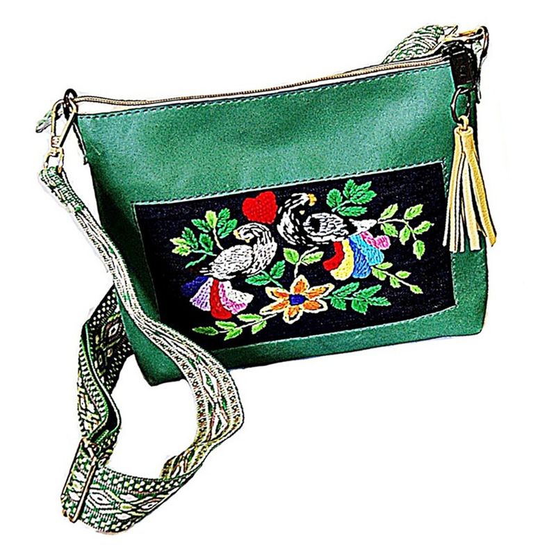 VIVAFELICIA - Cartera Piel de Vaca Janis Verde