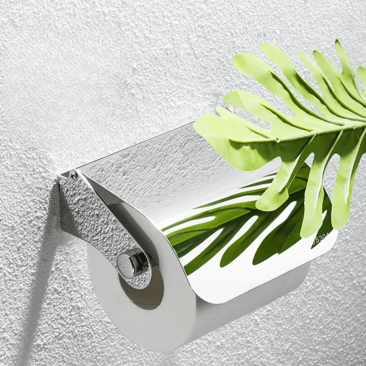 HOMESTAR - Porta Rollo de Papel Higiénico Acero Inoxidable con Tapa