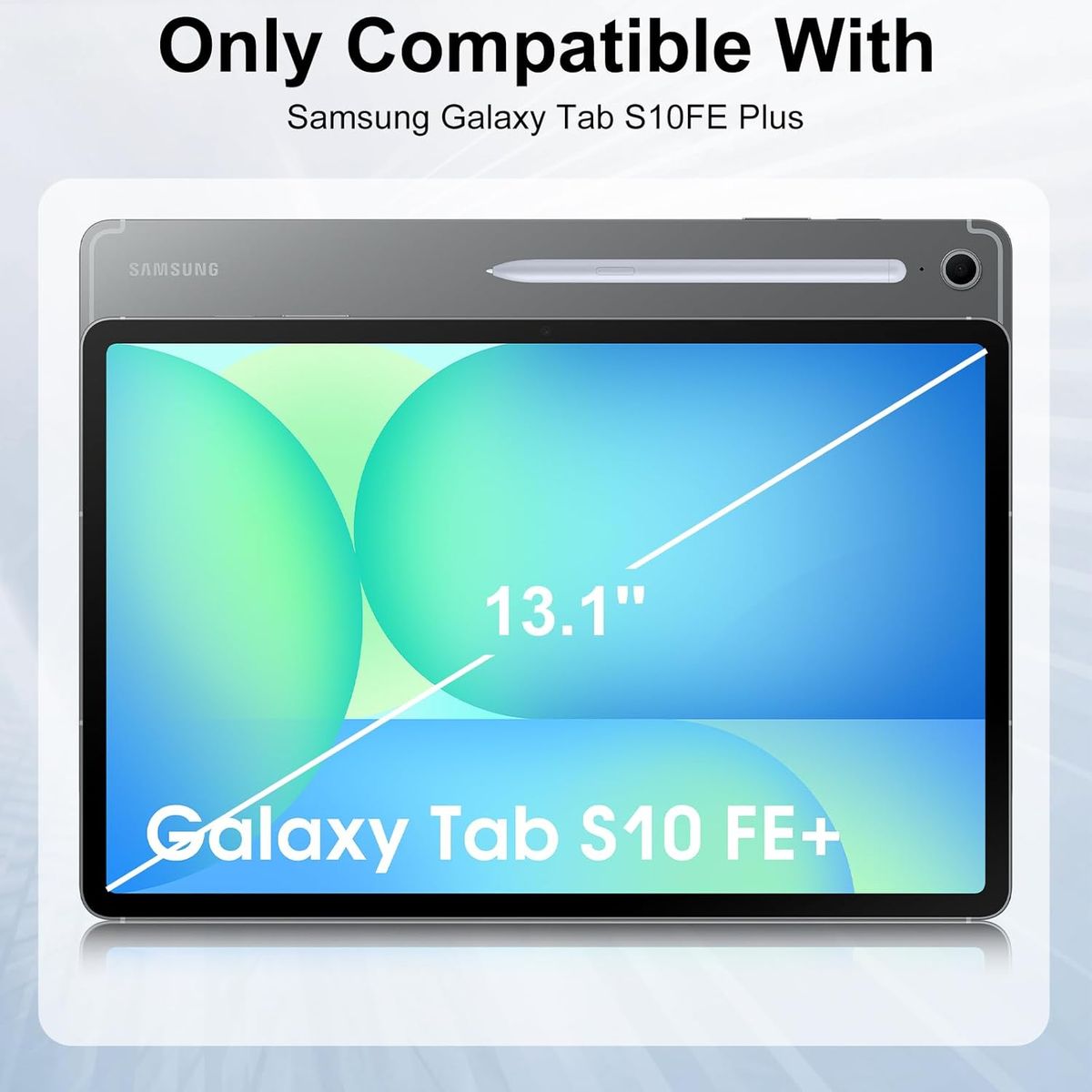 GENERICO - Funda Inteligente Para Samsung Galaxy Tab S10 Fe Plus 13.1 Negro