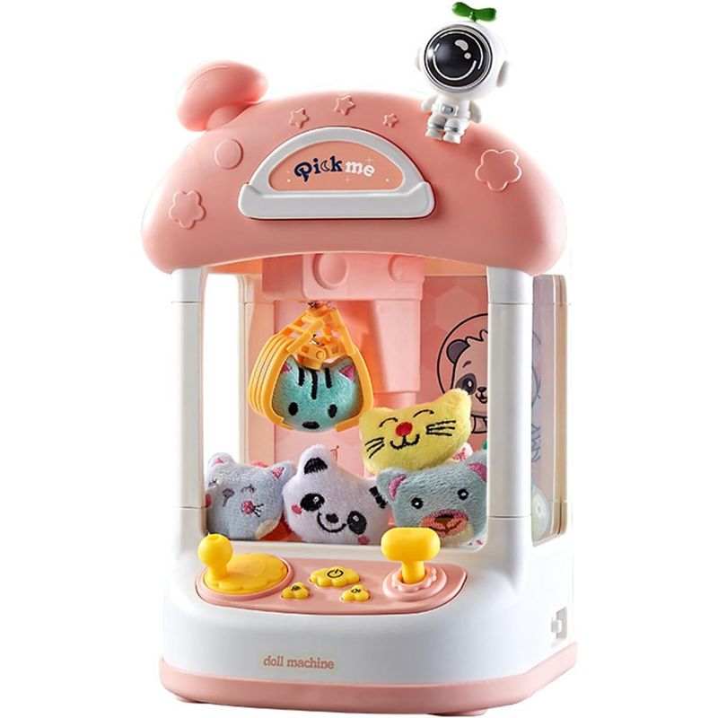 GENERICO - Máquina Saca Peluches Juguete Garra Atrapa Peluches Rosa