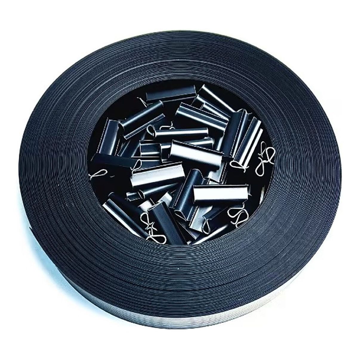 MUNDO MAGIA - Cinta Plástica Cubre Cercos Para 3.5m2 76metros 125 Broches