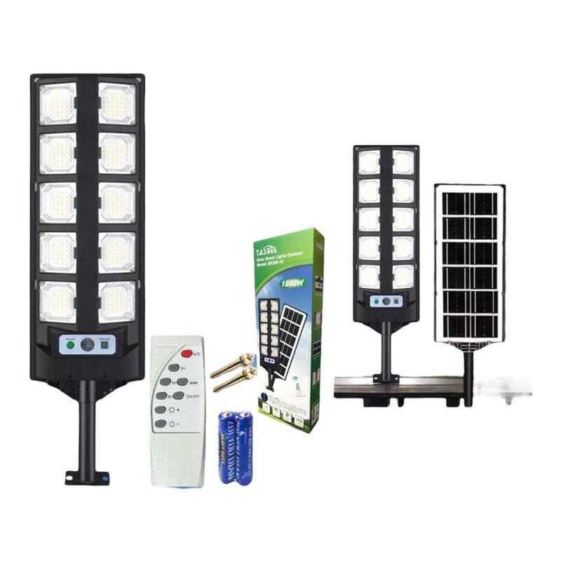 GENERICO - Lampara Led Solar 1000 Watts Exteriores Foco 1000w 1125
