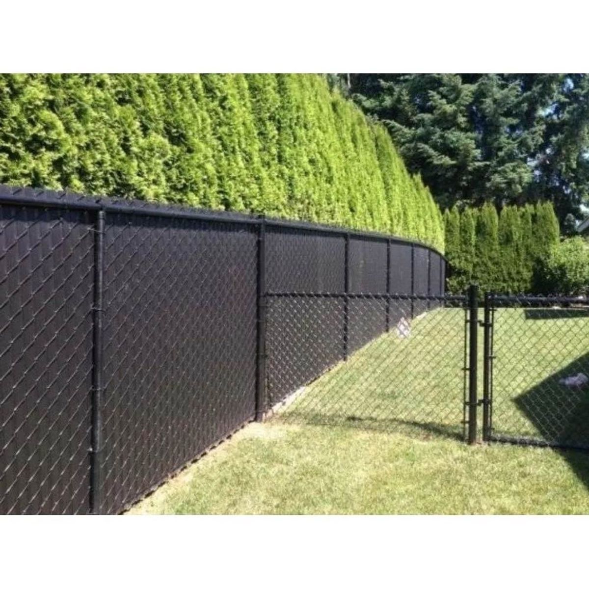 MUNDO MAGIA - Cinta Plástica Cubre Cercos Para 46m2 100metros 150broches