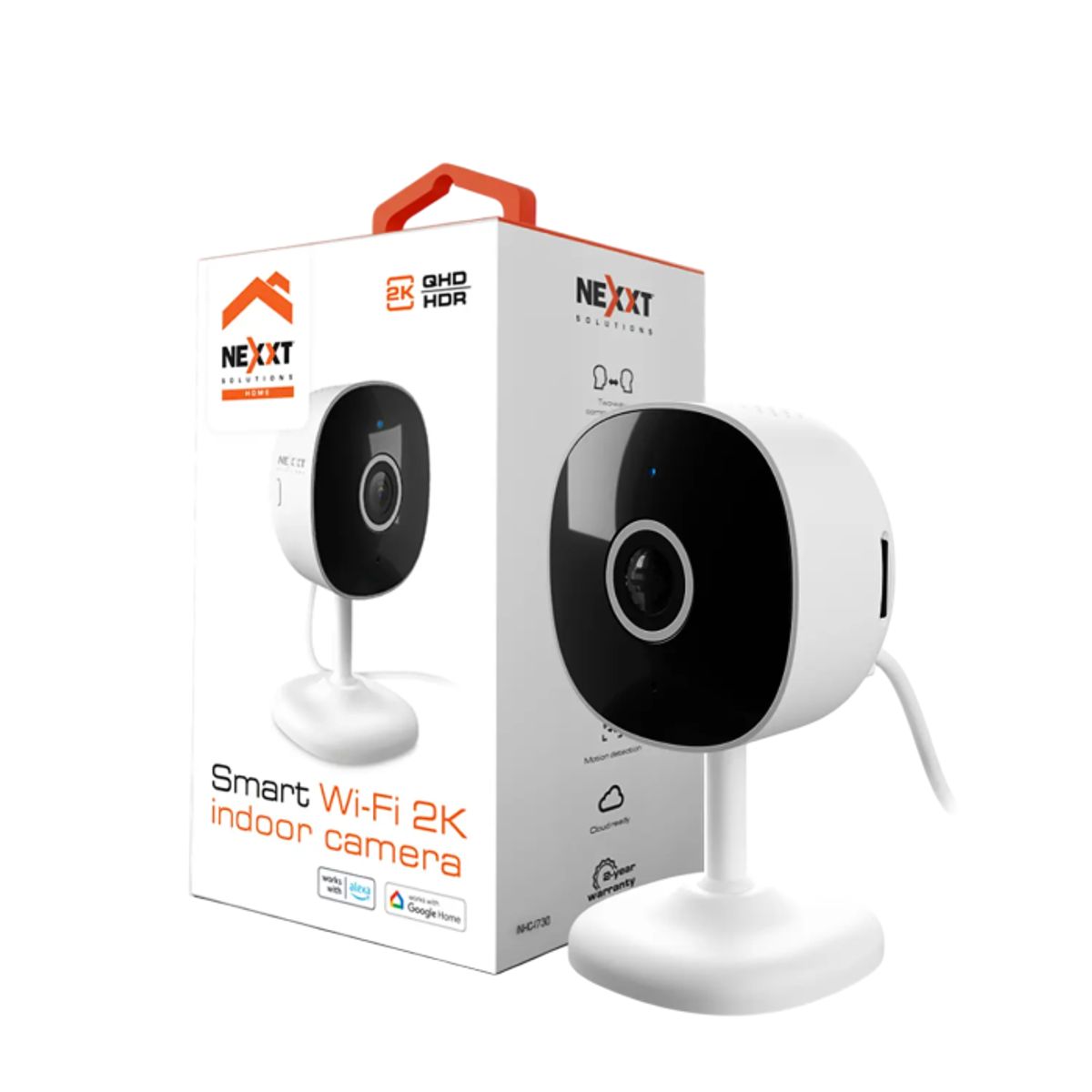 NEXXT SOLUTIONS - Nexxt Solutions NHC-I730, Cámara Interior, QHD, Detección Movimiento, Visión Nocturna