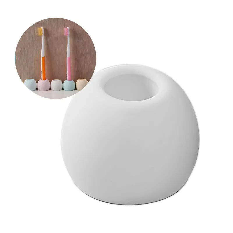 GENERICO - Organizador Cepillos dentales Soporte Diatomita Color Blanco