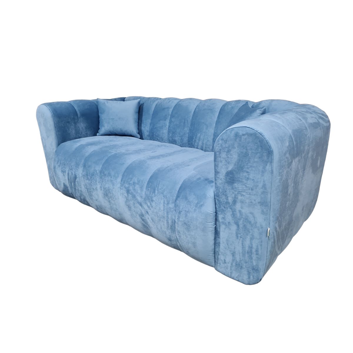 GENERICO - Sofa Martins 2 mts, felpa Azul jeans
