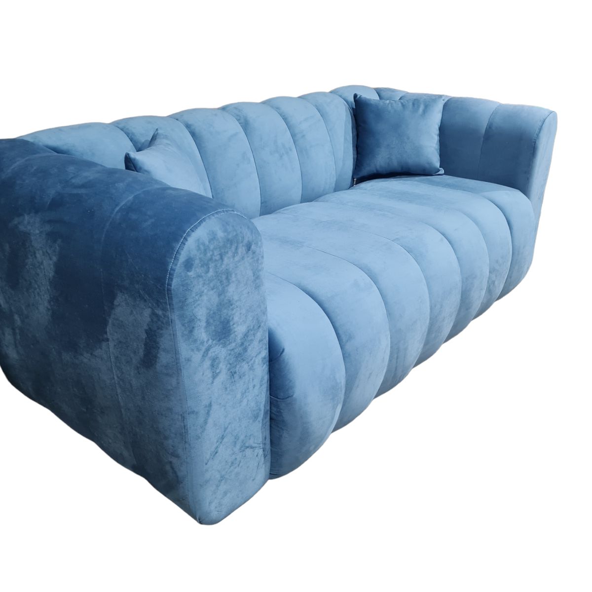GENERICO - Sofa Martins 2 mts, felpa Azul jeans