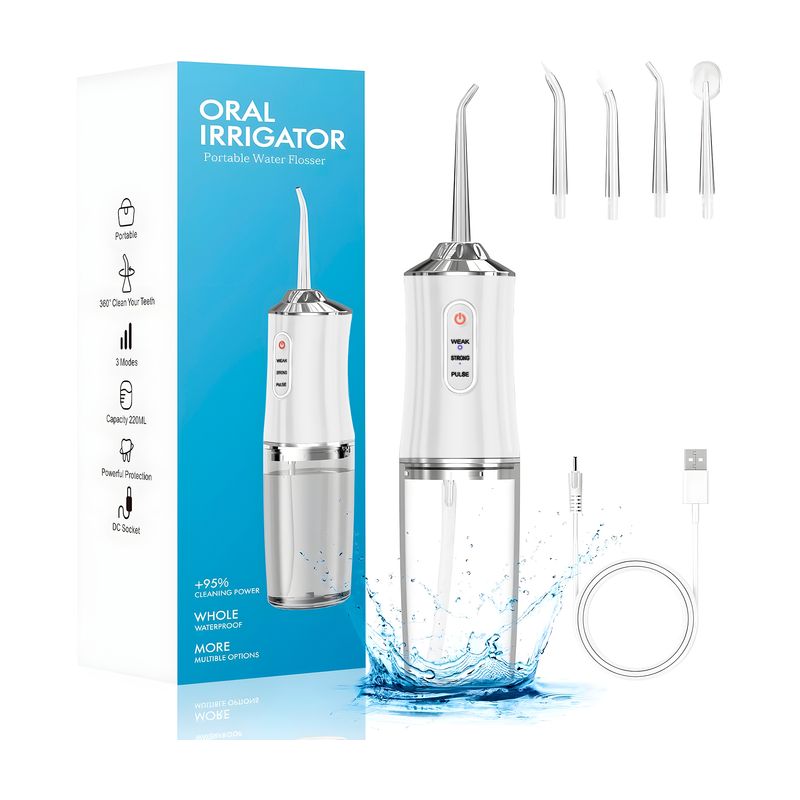 GENERICO - Irrigador Bucal Recargable Limpiador Bucal Irrigador Dental