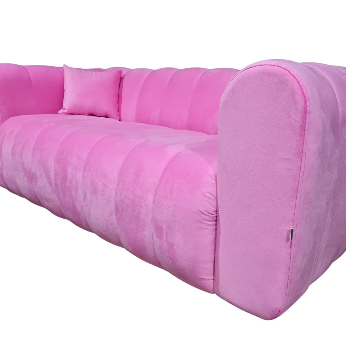 GENERICO - Sofa Martins 2 mts, felpa Rosado claro