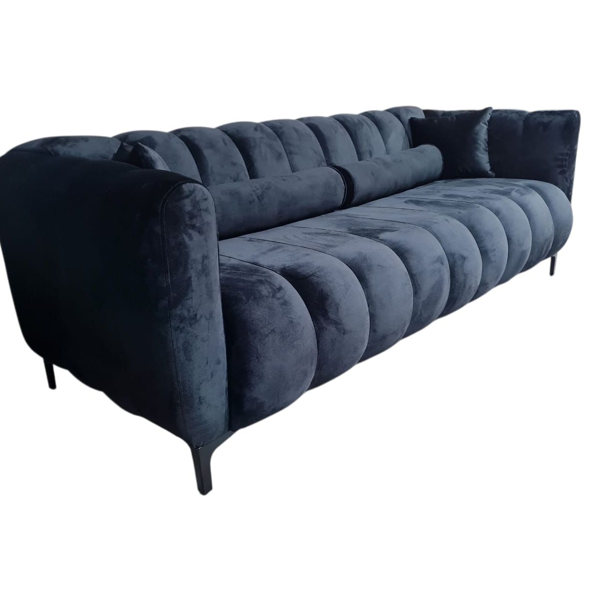 GENERICO - Sofa Martins 20 / 2 mts, felpa Negra