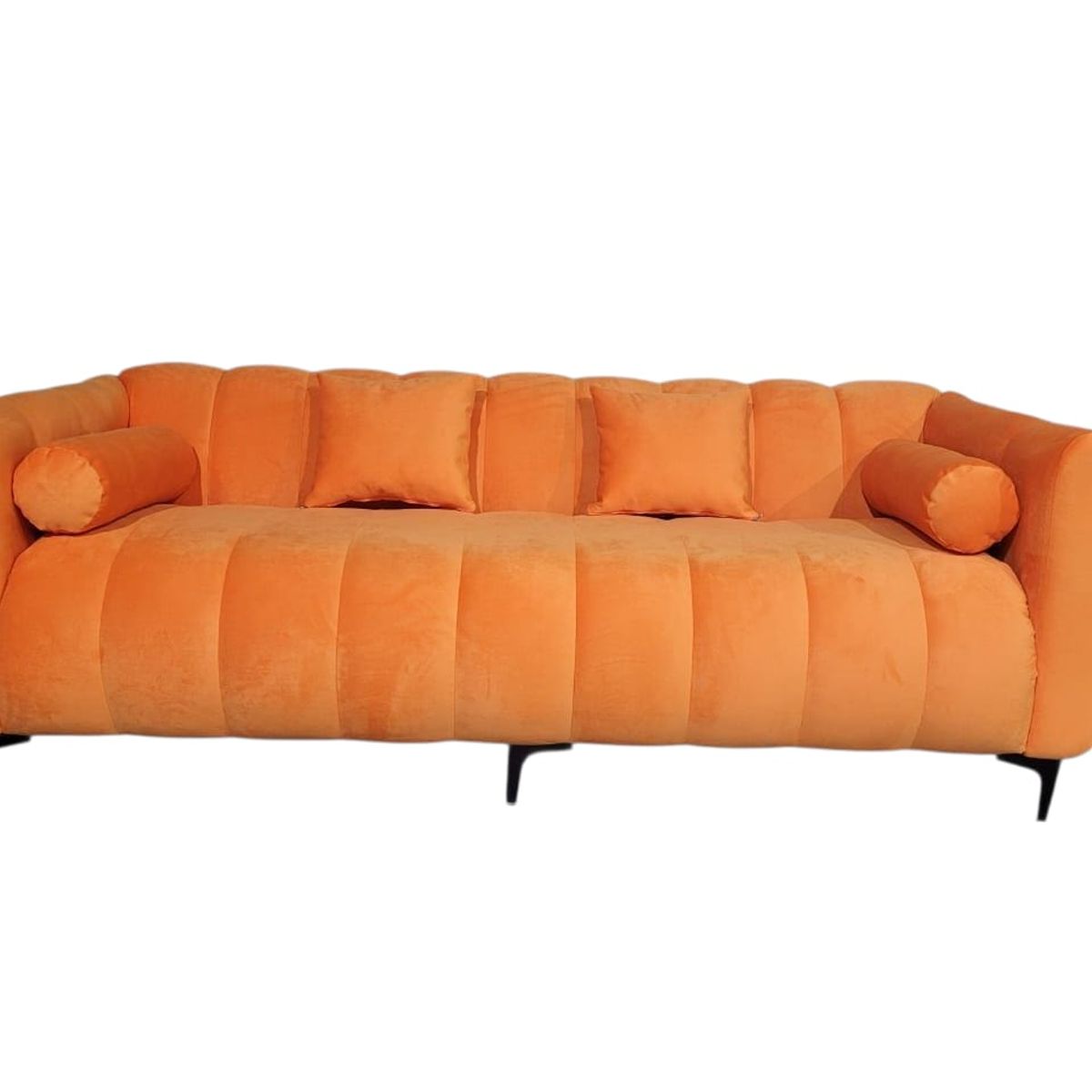 GENERICO - Sofa Martins 20 / 2 mts, Felpa Naranjo