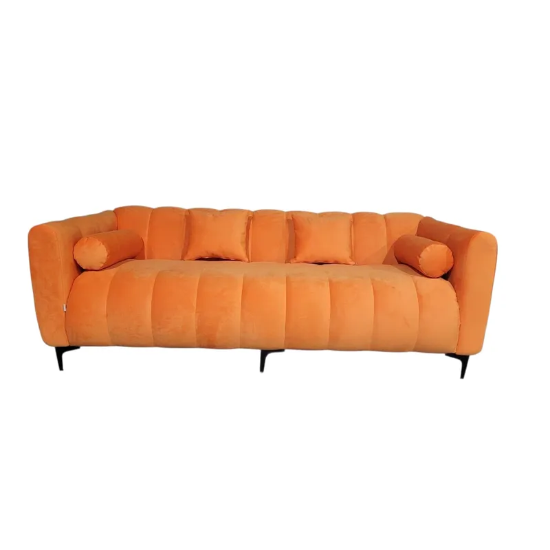 GENERICO - Sofa Martins 2.0 / 2 mts, Felpa Naranjo