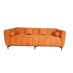 GENERICO - Sofa Martins 20 / 2 mts, Felpa Naranjo
