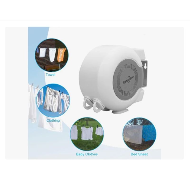 ESHOPANGIE - Tendedero Retractil Colgador Acero Inoxidable Ropa