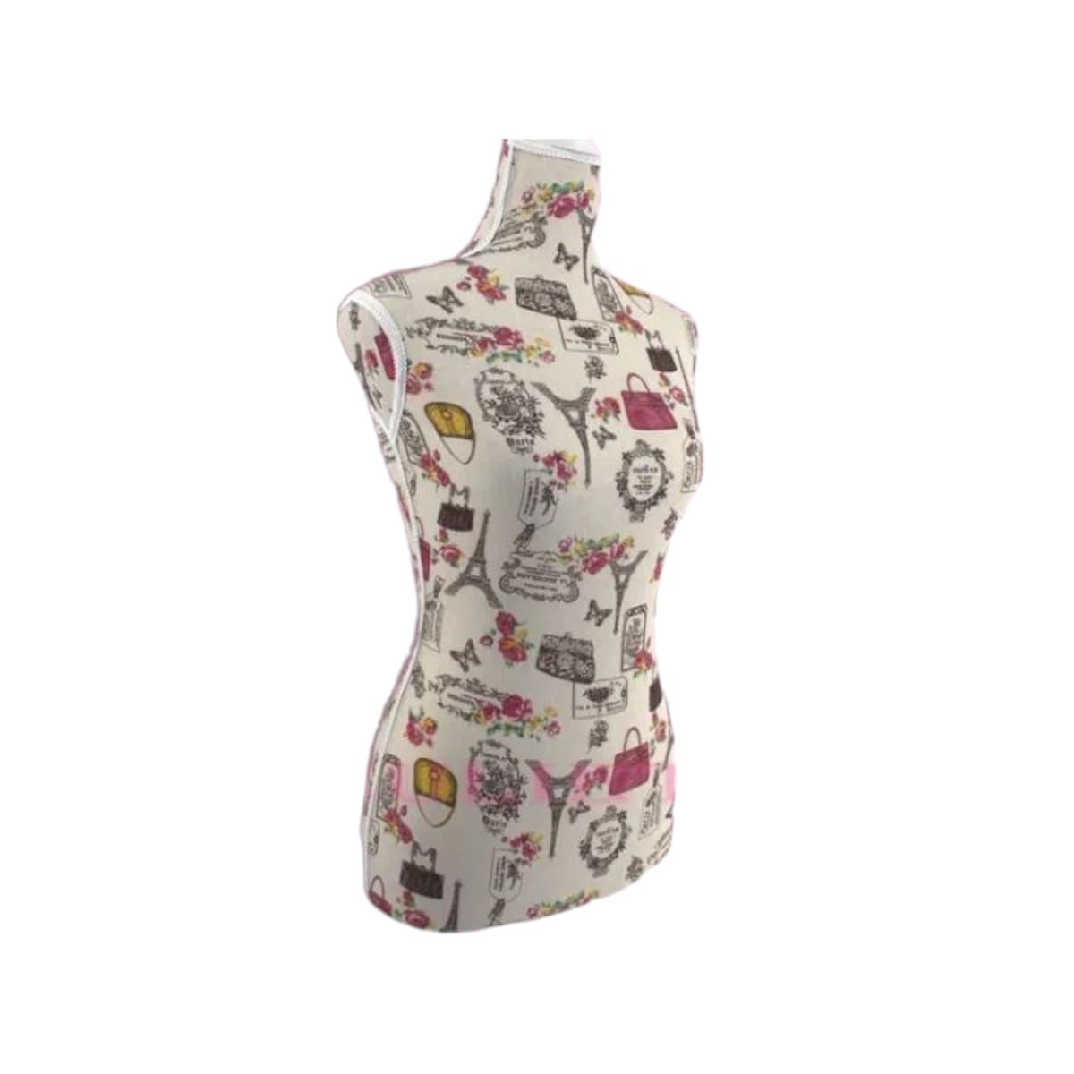 GENERICO - Torso Maniqui de Mujer- Rosa Torre Eiffel Gms