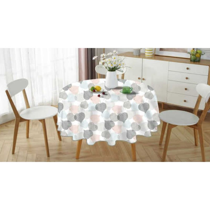 GENERICO - Mantel mesa redonda Hojas Tricolor 140 cm