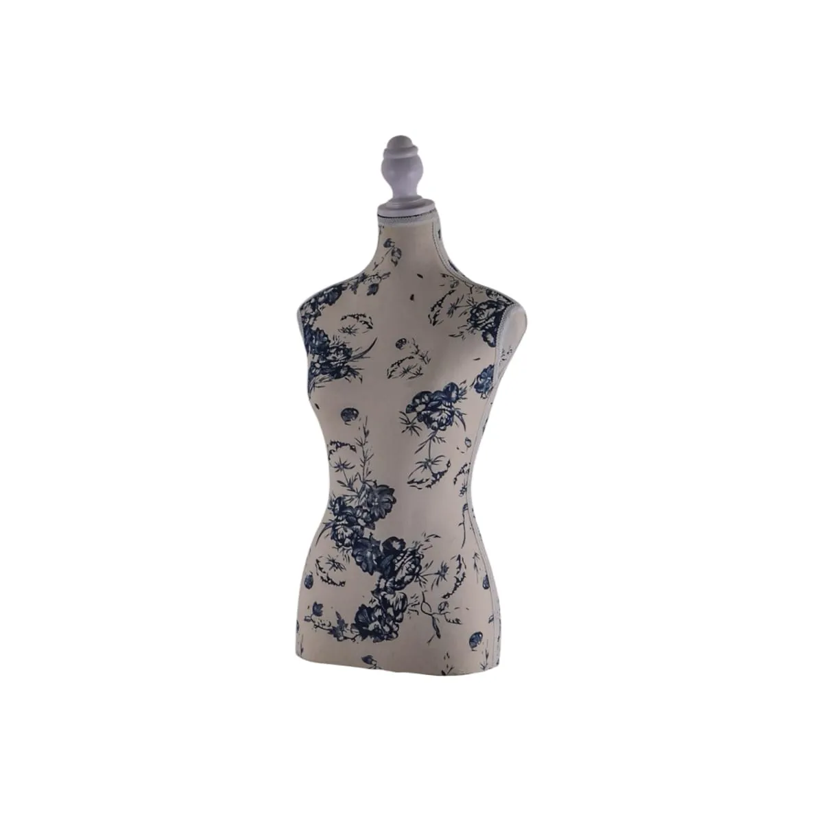 GENERICO - Torso Maniqui de Mujer- Floral Azul Gms