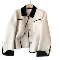 VELVET - Abrigo Genova Lana Beige