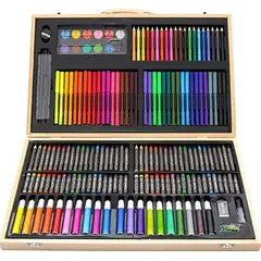 GENERICO - Set De Dibujo Y Pintura, Lápices Y Accesorios 180 Piezas
