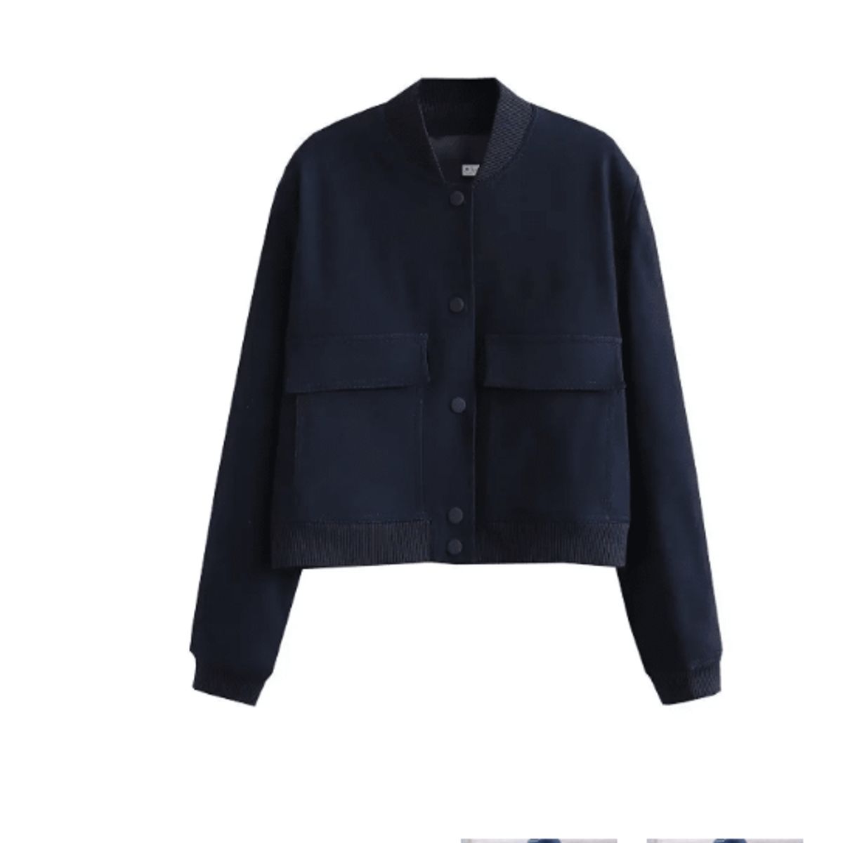 VELVET - Chaqueta Bria Bomber Cortaviento Azul Marino