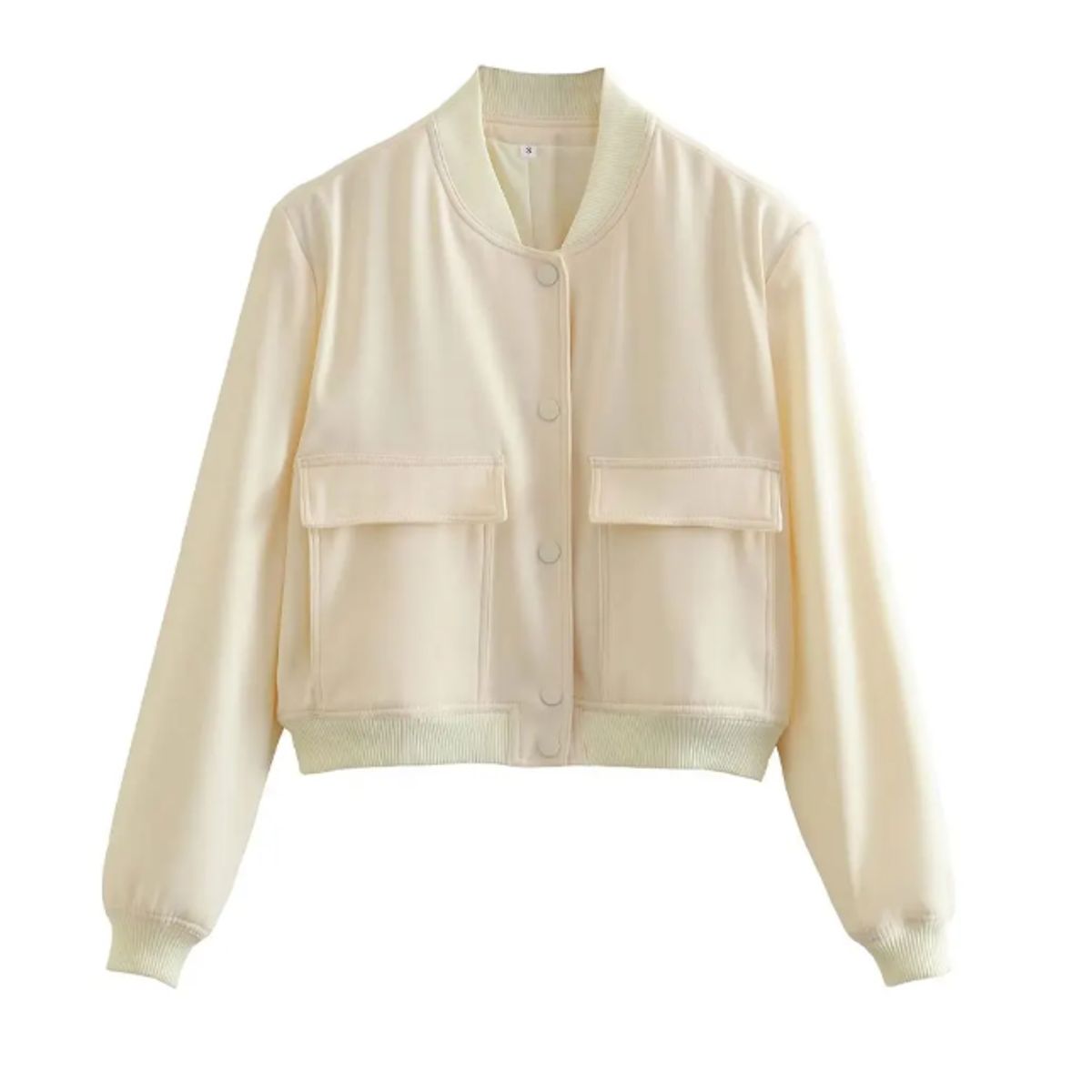 VELVET - Chaqueta Bria Bomber Cortaviento Beige