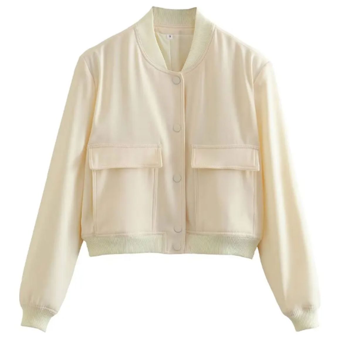 VELVET - Chaqueta Bria Bomber Cortaviento Beige
