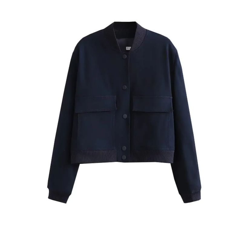 VELVET - Chaqueta Bria Bomber Cortaviento Negro