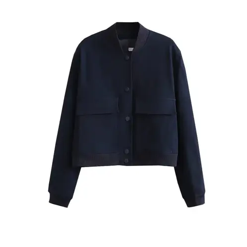 VELVET - Chaqueta Bria Bomber Cortaviento Negro