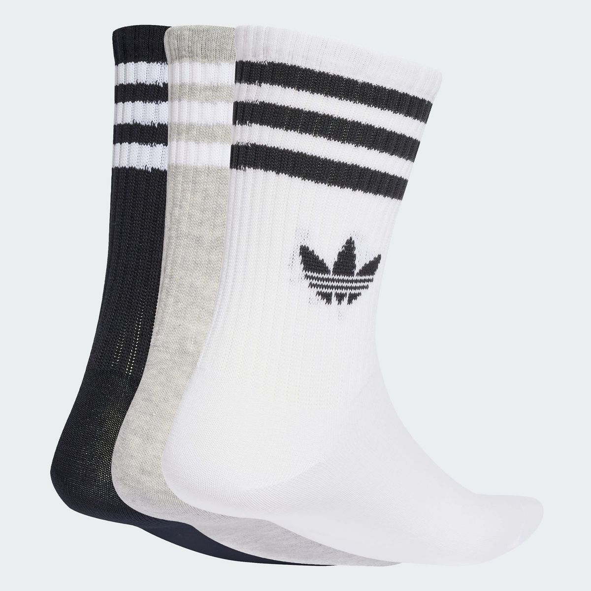 ADIDAS - Calcetines clásicos con las 3 Tiras, 3 pares