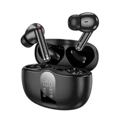 BOROFONE - Audífonos TWS FQ3 Soulmate ANC Negro – Bluetooth 5.4 y ANC+ENC