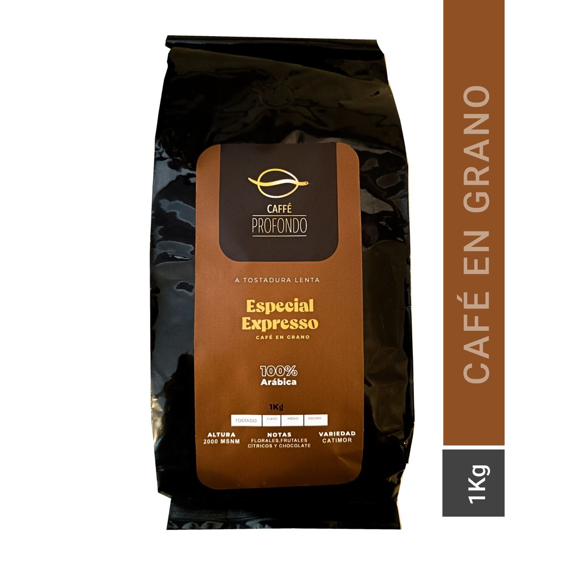 GENERICO - Café en Grano Especial Expresso Catimor 1Kg Caffe Profondo