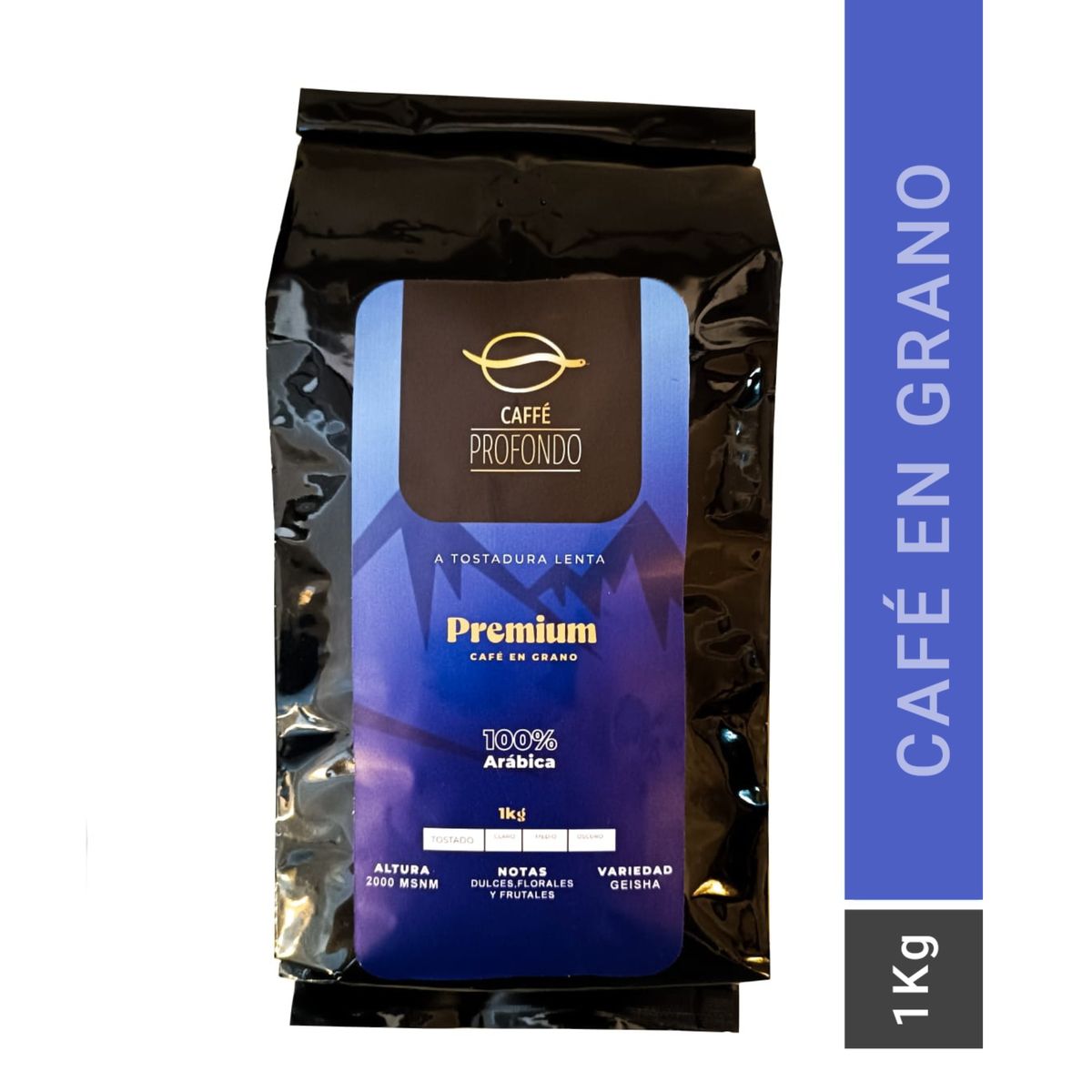 GENERICO - Café en Grano Premium Geisha 1 Kg, Caffe Profondo