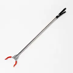 HOMESTAR - Pinza recolectora extensible 94 cm plateada