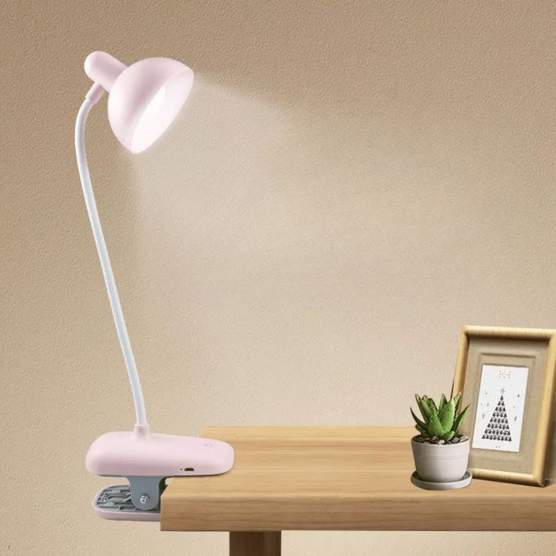 HOMESTAR - Lámpara LED con Clip Recargable y Cuello Flexible 3 Tonos - Blanco